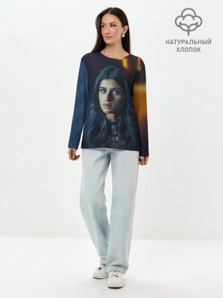 Лонгслив женский. Хлопок / ЙЕННИФЕР