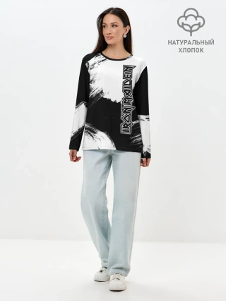 Лонгслив женский. Хлопок / Iron Maiden