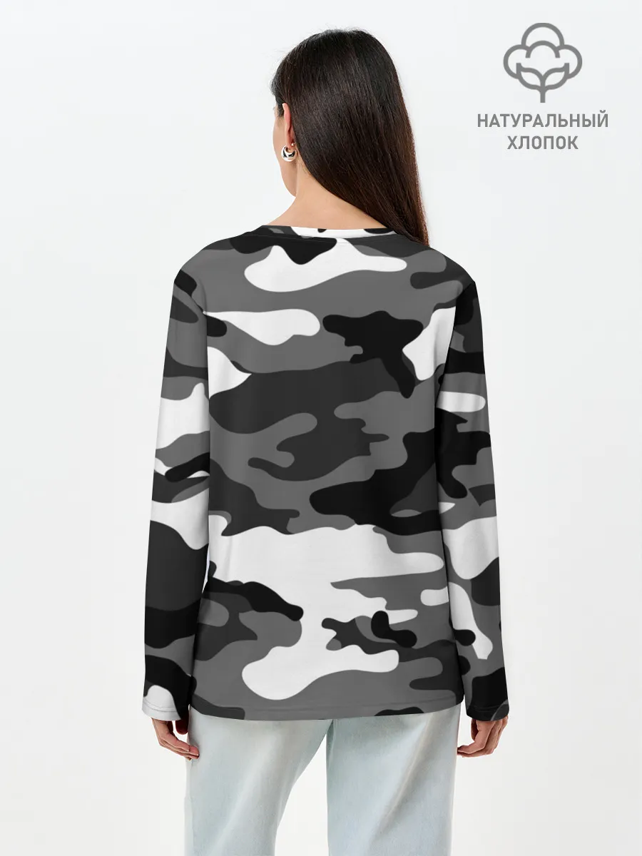 Лонгслив женский. Хлопок / Пограничные Войска