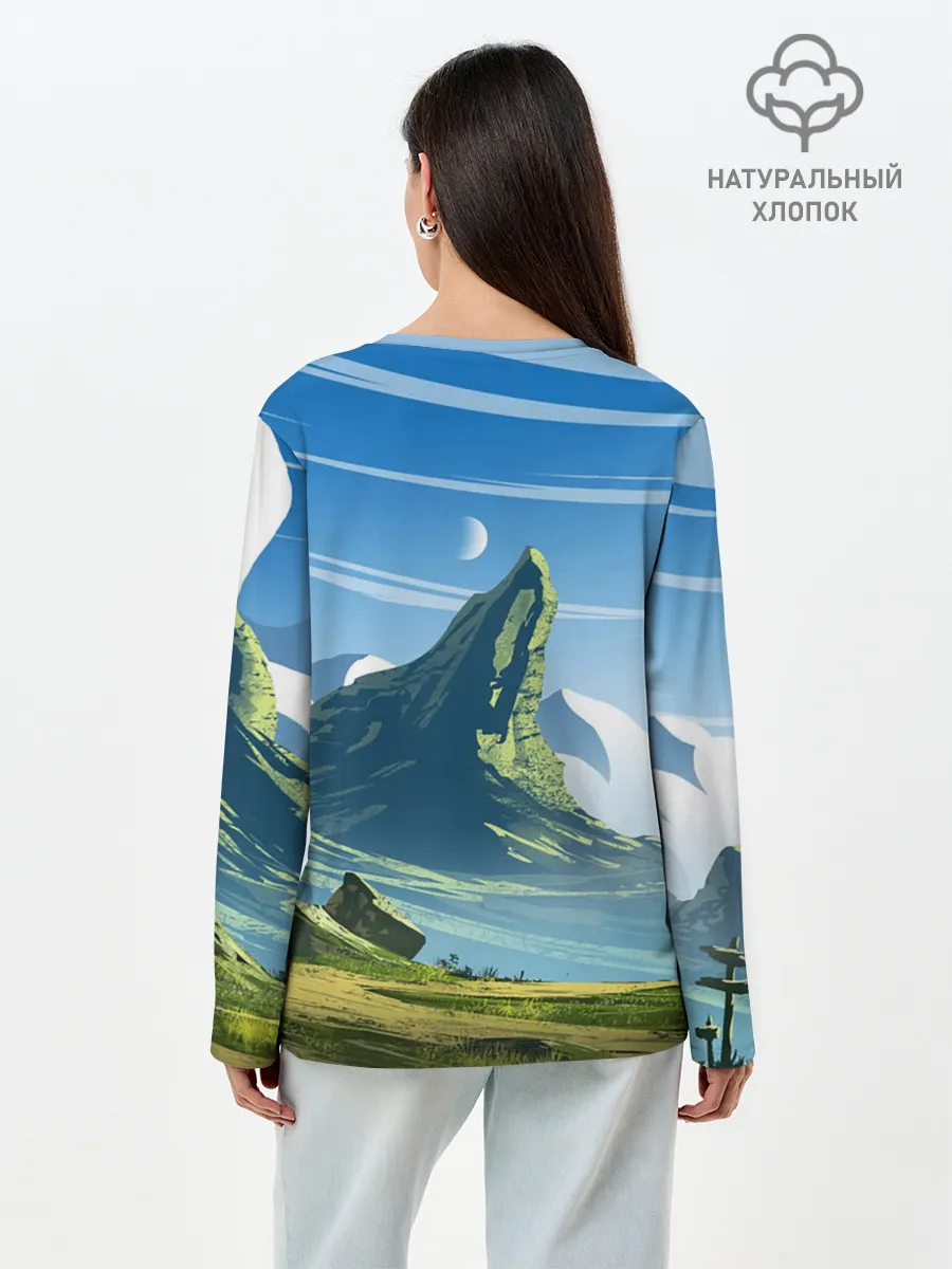 Лонгслив женский. Хлопок / ЦИРИ