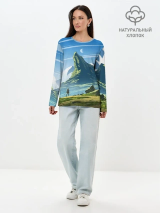 Лонгслив женский. Хлопок / ЦИРИ