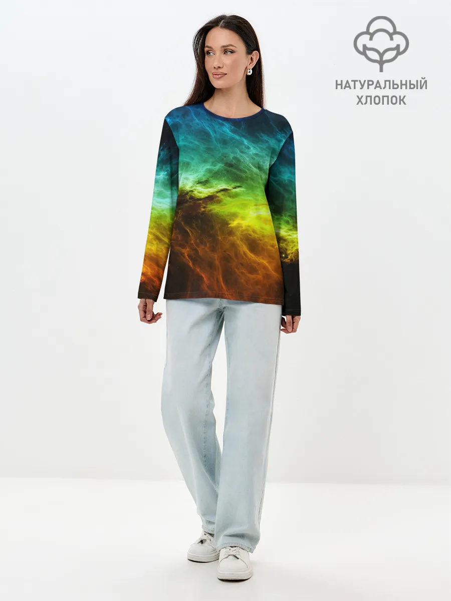 Лонгслив женский. Хлопок / ГРОЗОВЫЕ ВОРОТА