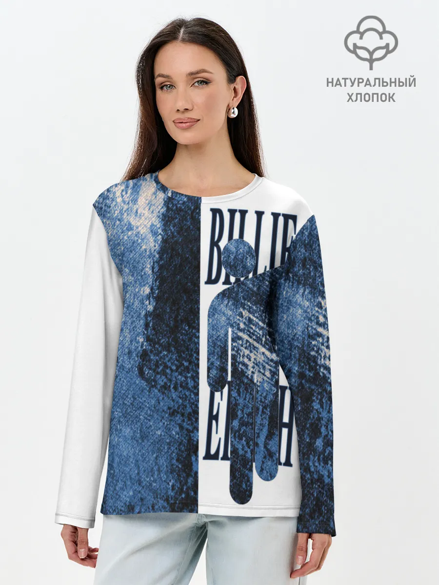 Лонгслив женский. Хлопок / billie eilish