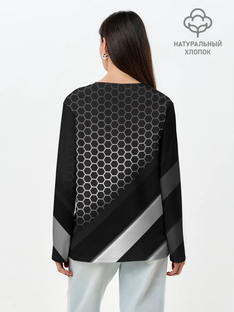 Лонгслив женский. Хлопок / Mercedes-AMG