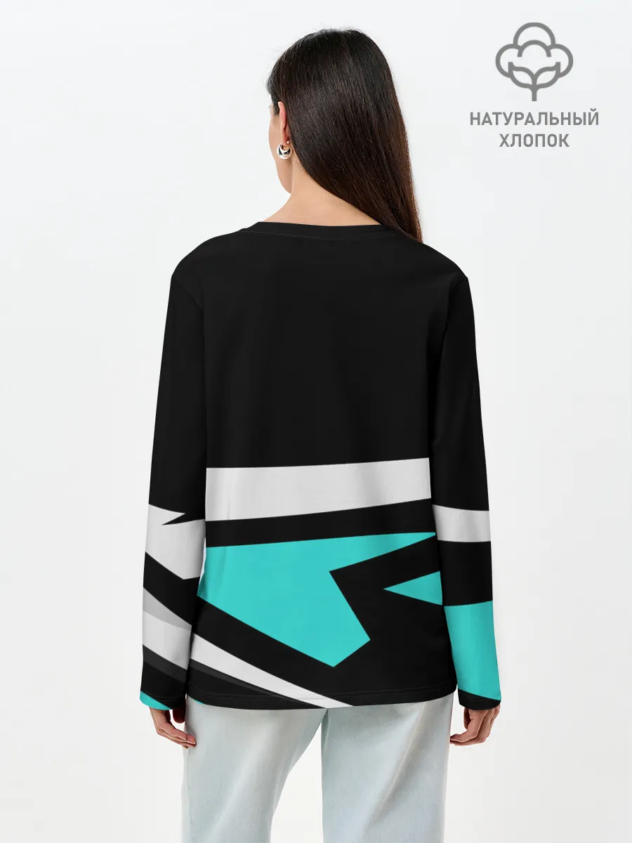 Лонгслив женский. Хлопок / Mercedes-AMG