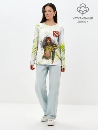 Лонгслив женский. Хлопок / Windranger