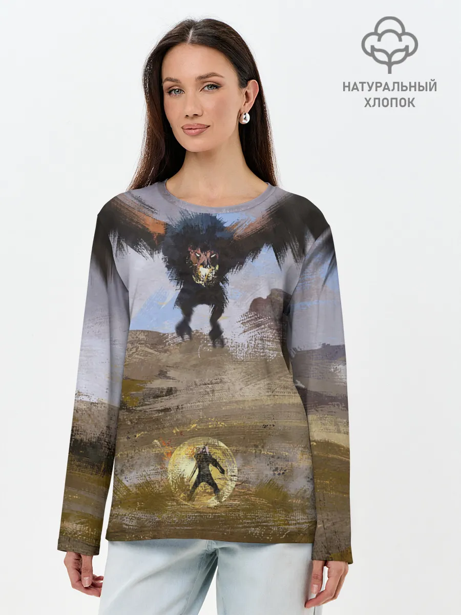 Лонгслив женский. Хлопок / ВЕДЬМАК