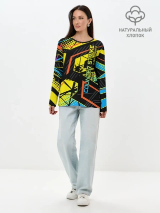 Лонгслив женский. Хлопок / Counter-Strike