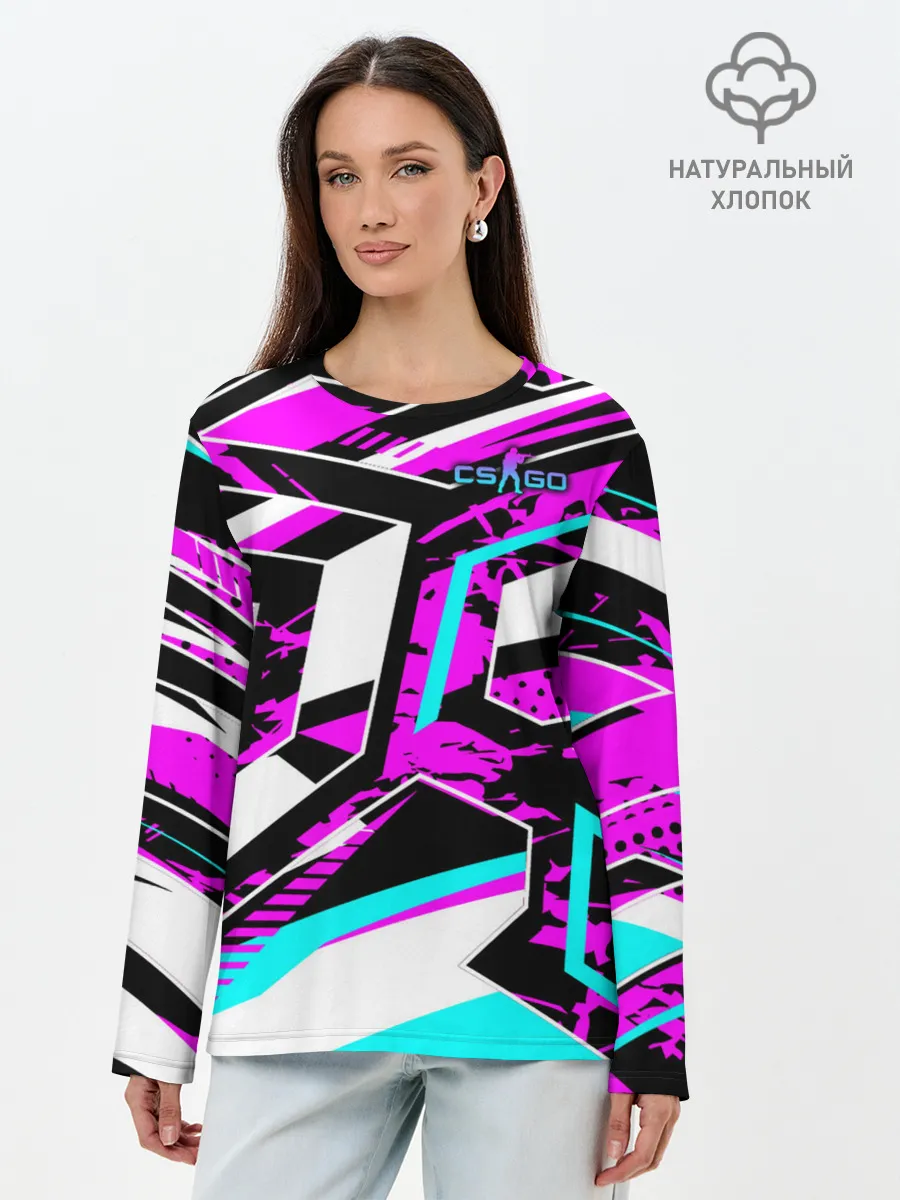 Лонгслив женский. Хлопок / Counter-Strike