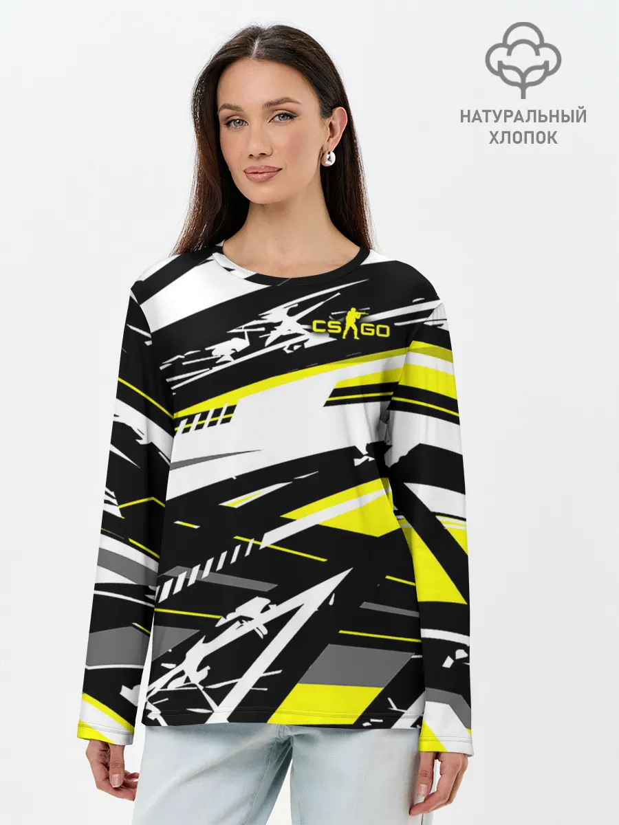 Лонгслив женский. Хлопок / Counter-Strike