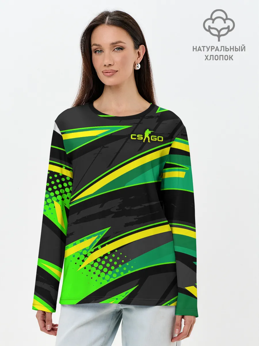 Лонгслив женский. Хлопок / Counter-Strike