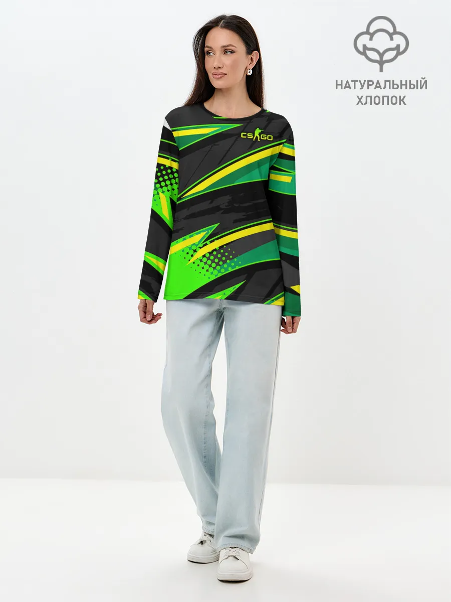 Лонгслив женский. Хлопок / Counter-Strike