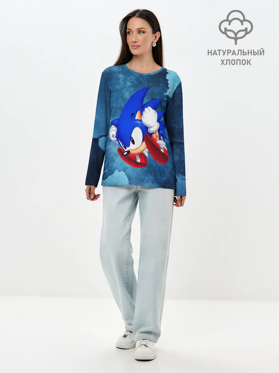 Лонгслив женский. Хлопок / sonic
