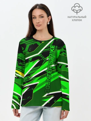 Лонгслив женский. Хлопок / Counter-Strike