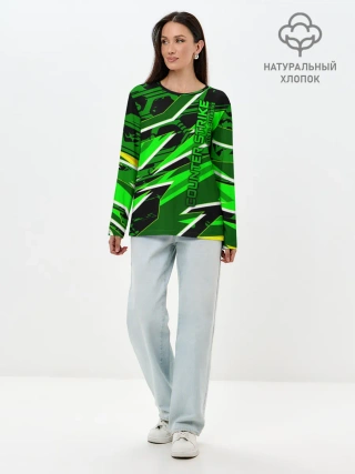 Лонгслив женский. Хлопок / Counter-Strike