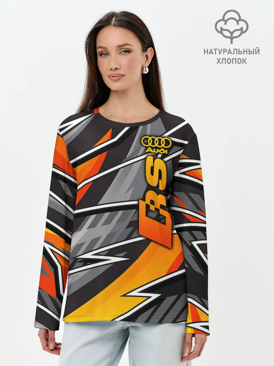 Лонгслив женский. Хлопок / Audi RS