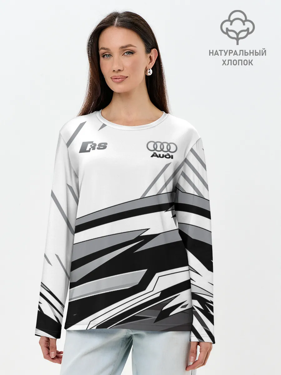 Лонгслив женский. Хлопок / Audi RS