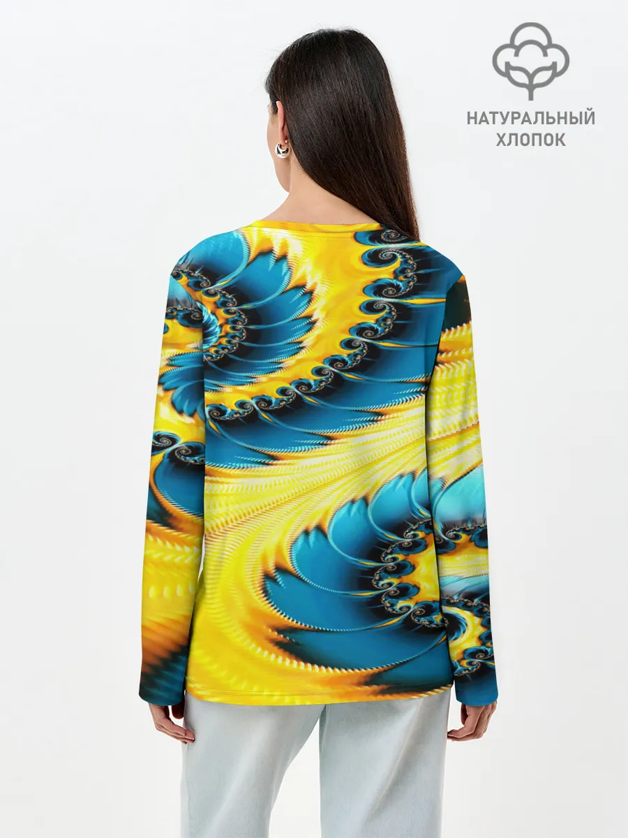 Лонгслив женский. Хлопок / ABSTRACT EXCLUSIVE