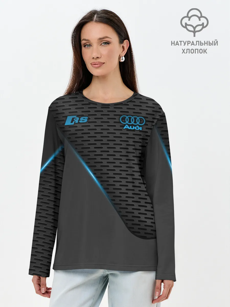Лонгслив женский. Хлопок / Audi RS