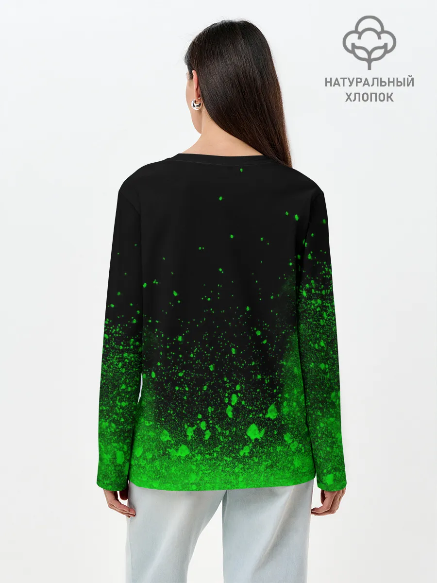 Лонгслив женский. Хлопок / MINECRAFT