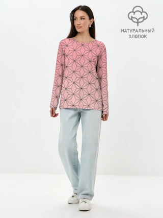 Лонгслив женский. Хлопок / NEZUKO KAMADO | KIMETSU NO YAIBA