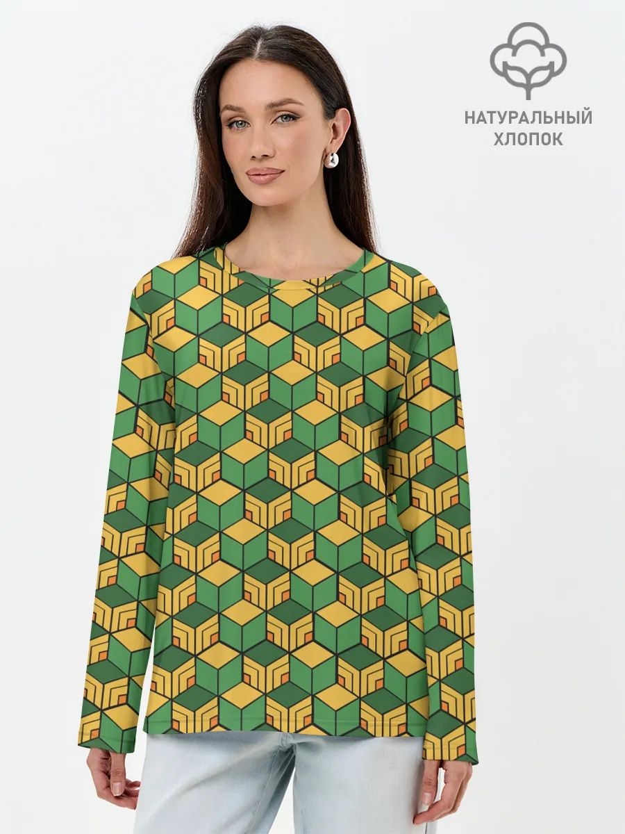 Лонгслив женский. Хлопок / ГИЮ ТОМИОКА | GIUY TOMIOKA