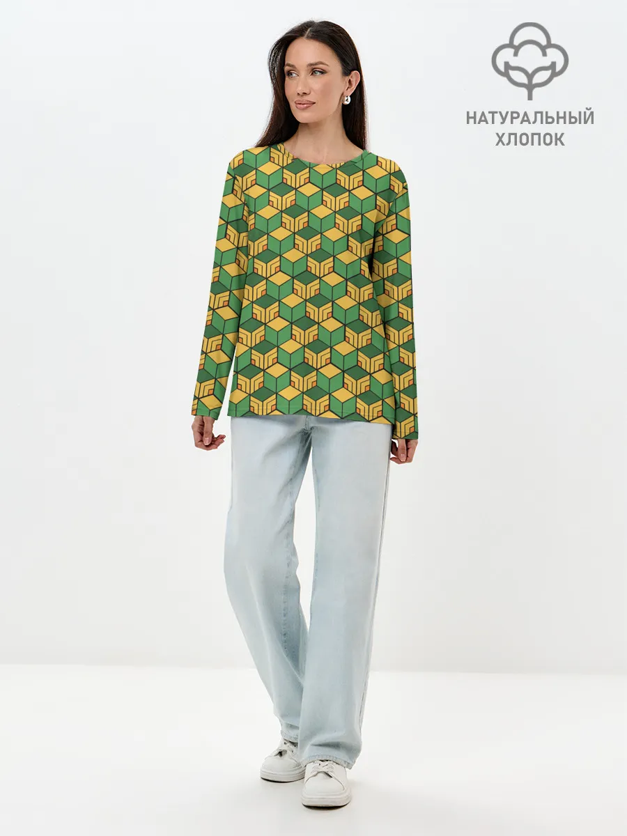 Лонгслив женский. Хлопок / ГИЮ ТОМИОКА | GIUY TOMIOKA