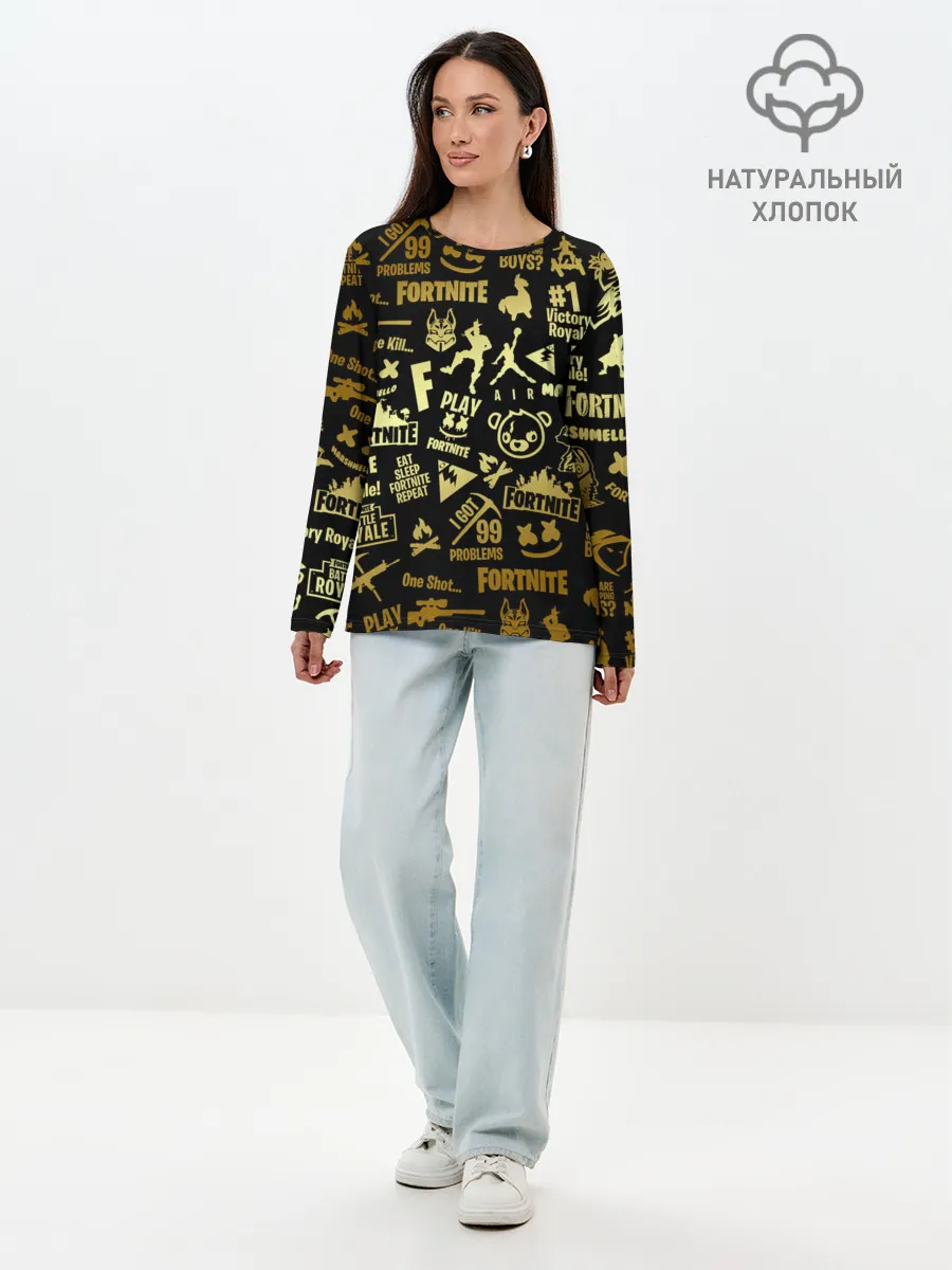 Лонгслив женский. Хлопок / FORTNITE | ФОРТНАЙТ