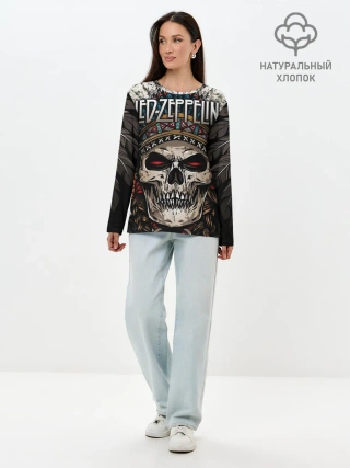 Лонгслив женский. Хлопок / Led Zeppelin