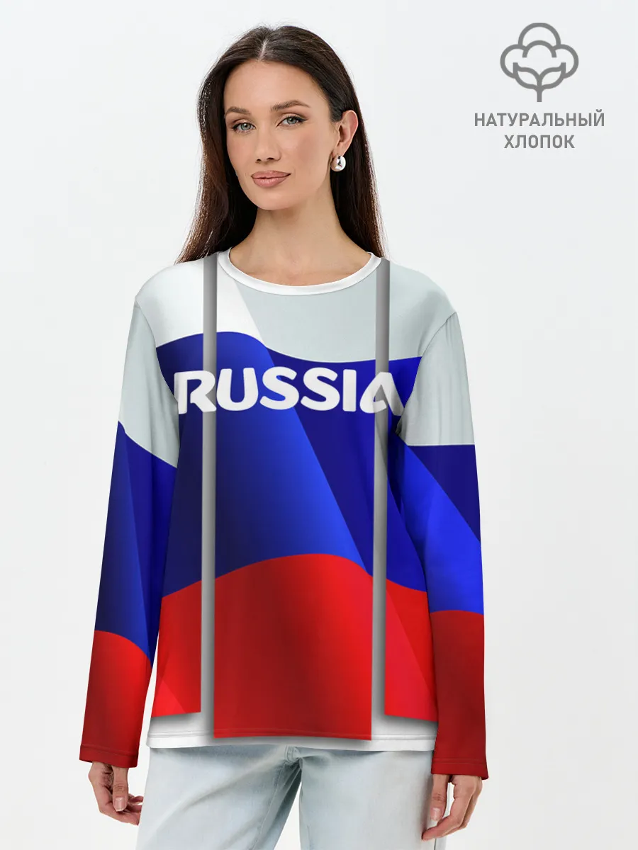 Лонгслив женский. Хлопок / Россия.
