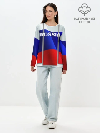 Лонгслив женский. Хлопок / Россия.