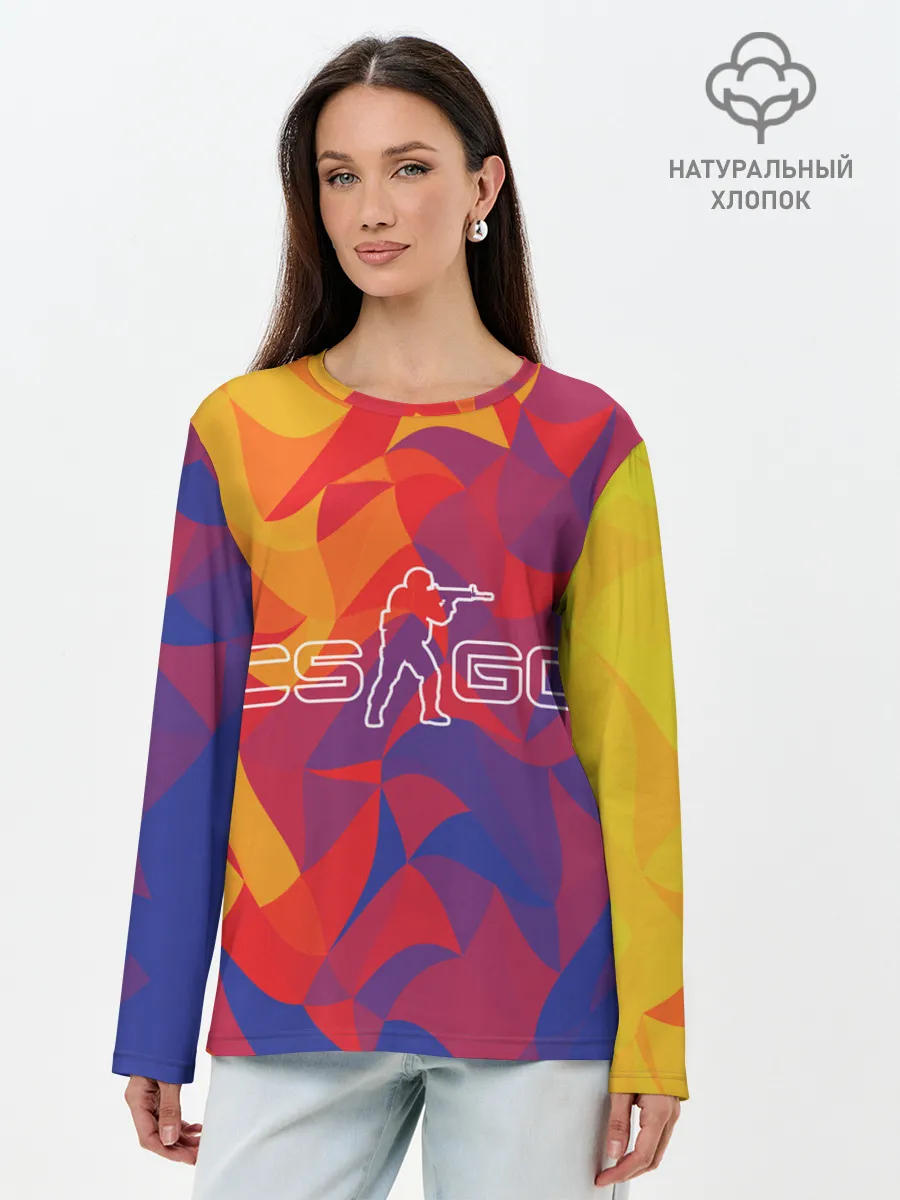 Лонгслив женский. Хлопок / CS:GO