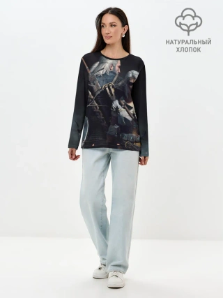 Лонгслив женский. Хлопок / Ведьмак Геральд