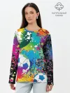 Лонгслив женский. Хлопок / Football Paints