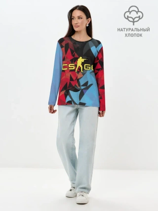 Лонгслив женский. Хлопок / CS:GO