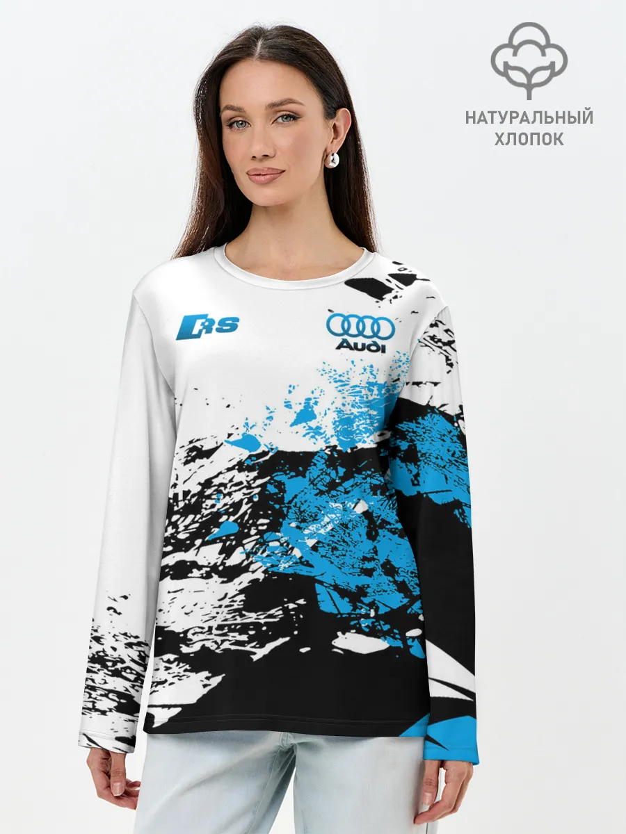 Лонгслив женский. Хлопок / Audi RS