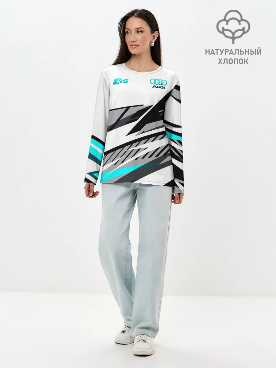 Лонгслив женский. Хлопок / Audi RS