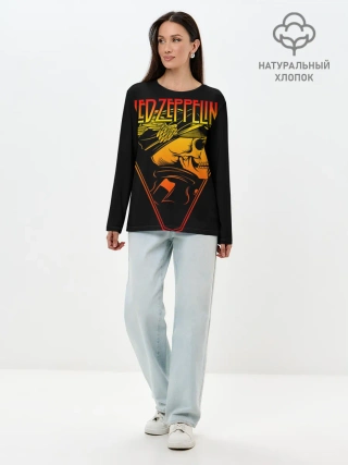 Лонгслив женский. Хлопок / Led Zeppelin