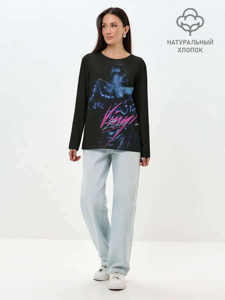 Лонгслив женский. Хлопок / Vinyl