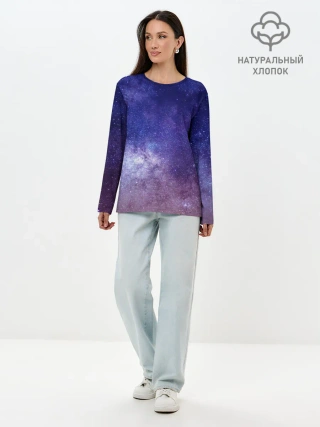 Лонгслив женский. Хлопок / ГАЛАКТИКА