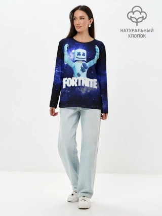 Лонгслив женский. Хлопок / Marshmello