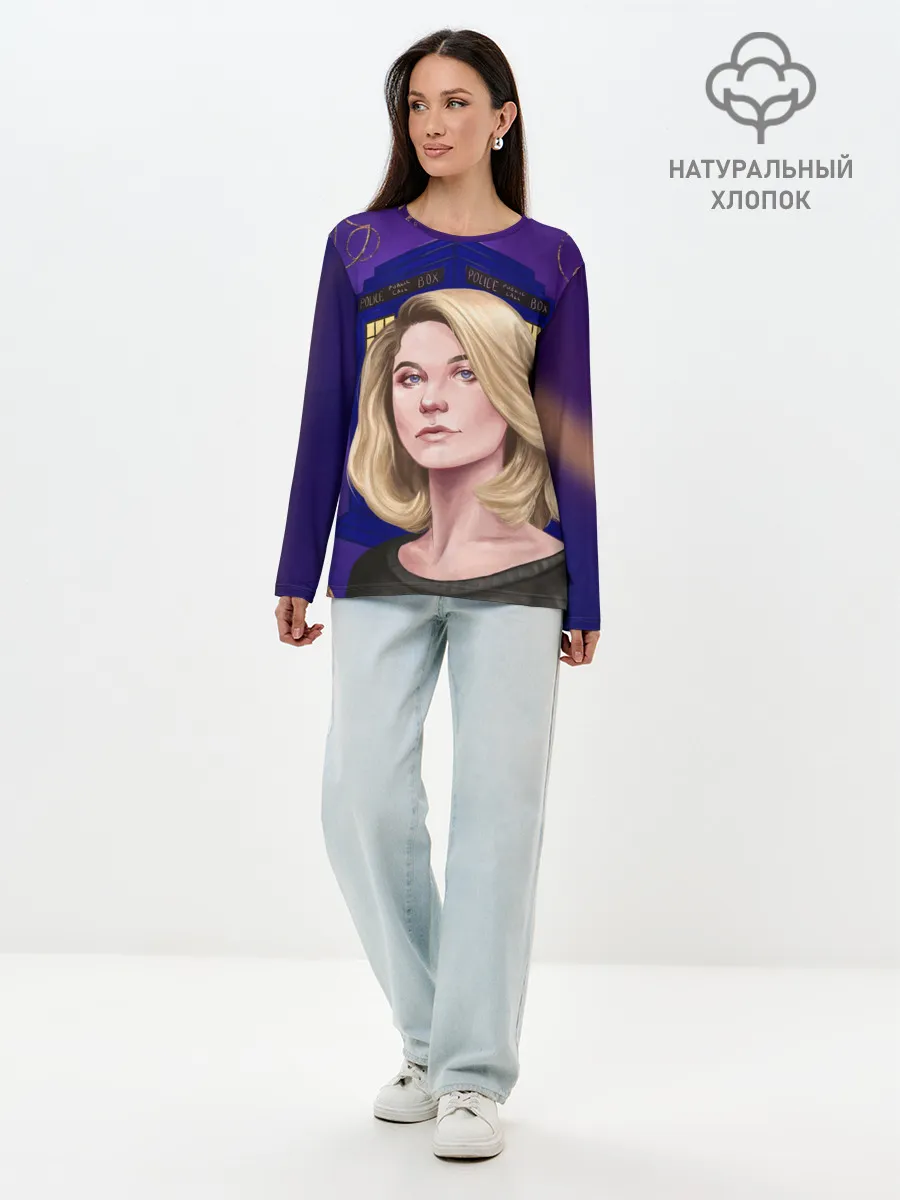 Лонгслив женский. Хлопок / ДОКТОР КТО