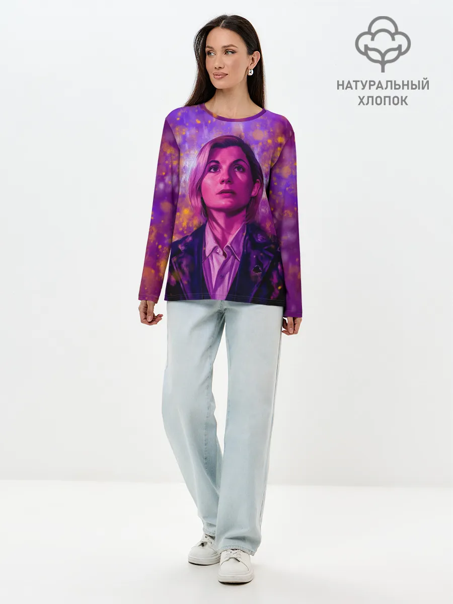 Лонгслив женский. Хлопок / DOCTOR WHO