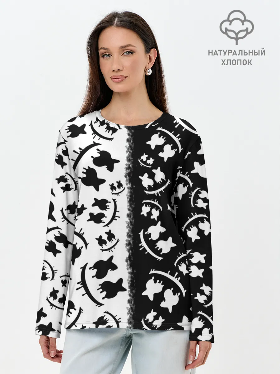 Лонгслив женский. Хлопок / MARSHMELLO