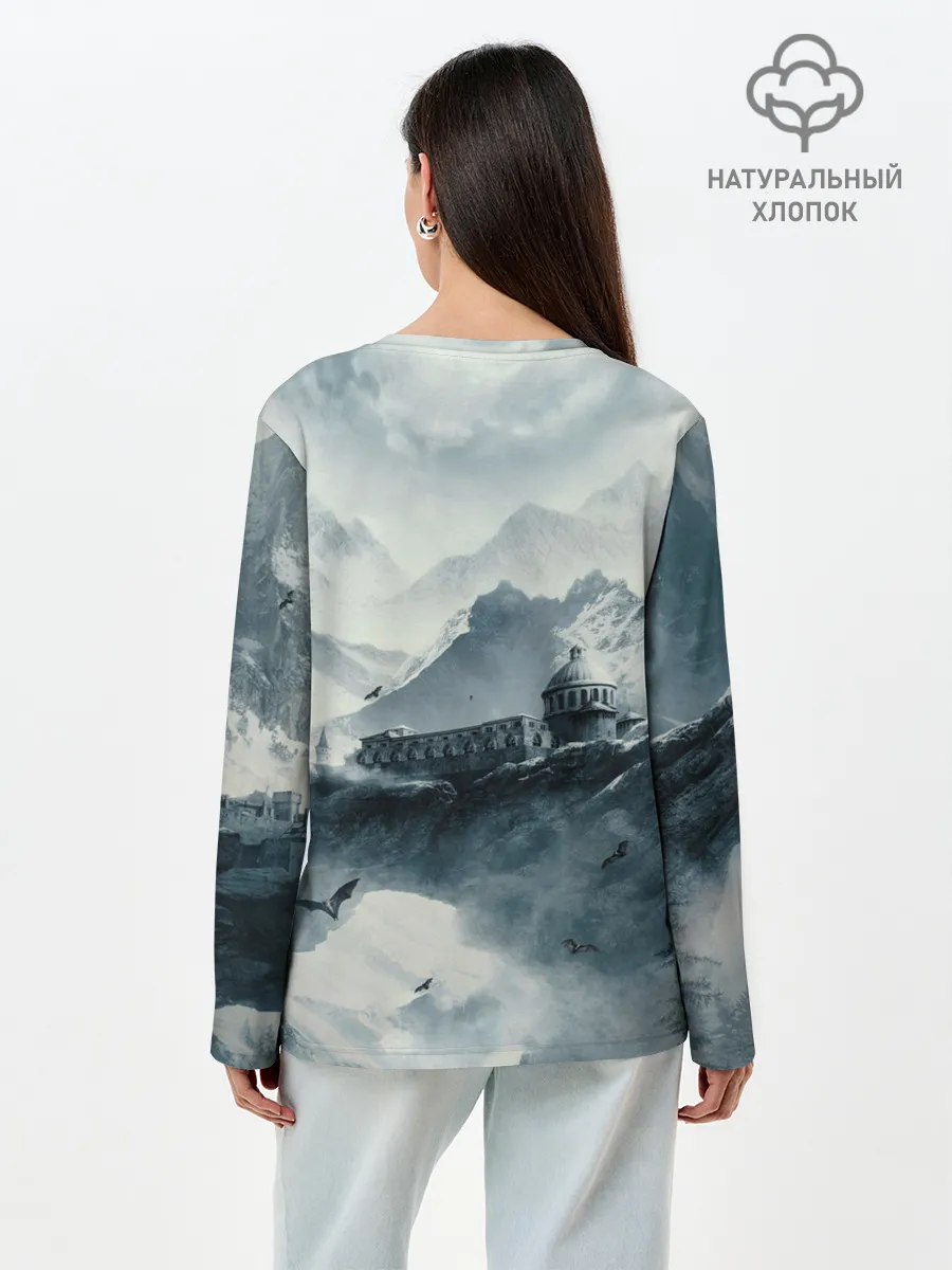 Лонгслив женский. Хлопок / Skyrim Warrior