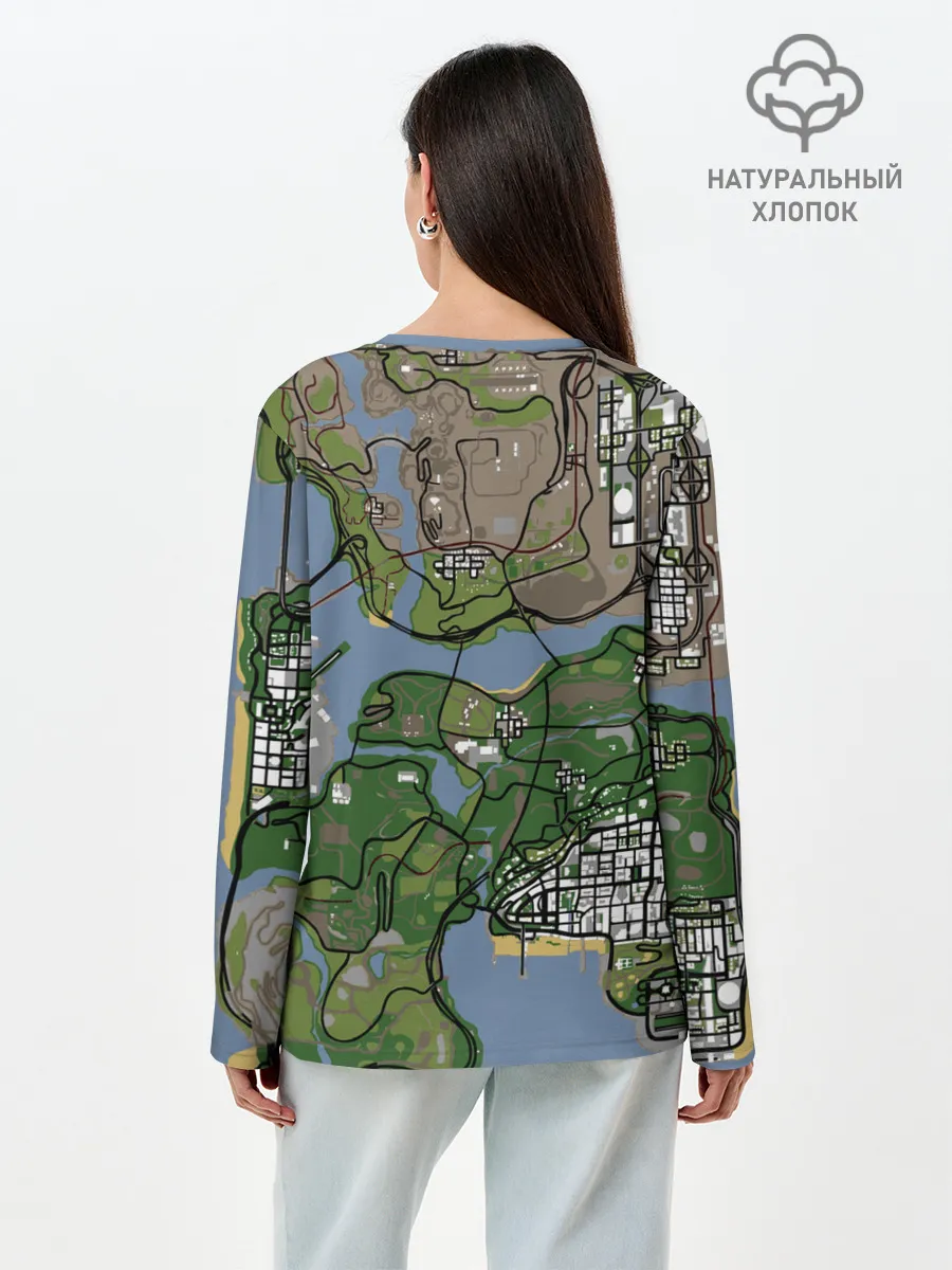 Лонгслив женский. Хлопок / San andreas