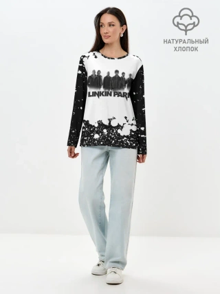 Лонгслив женский. Хлопок / LINKIN PARK