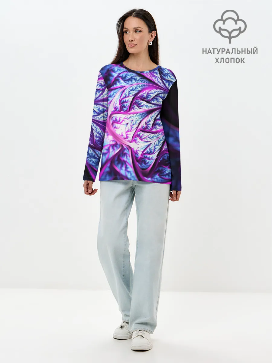 Лонгслив женский. Хлопок / FRACTAL COLLECTION
