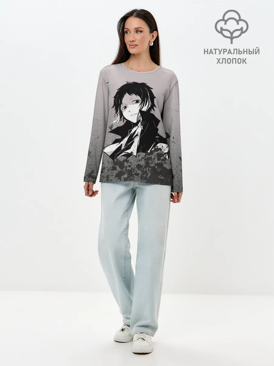 Лонгслив женский. Хлопок / Чиби Великий