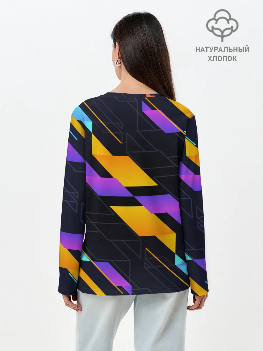 Лонгслив женский. Хлопок / Modern Geometry